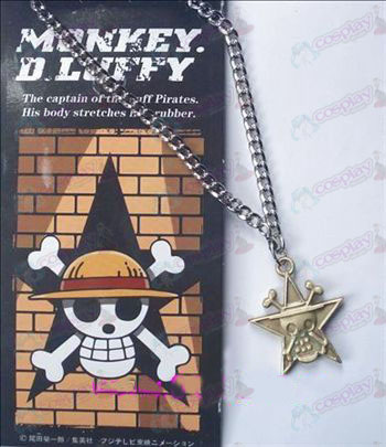 One Piece Acessórios pentagrama colar de caveira 32-6A (cobre)