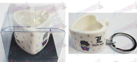 Death Note Acessórios Heart Shaped Ceramic Cup-chaves
