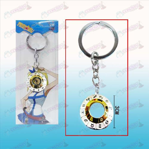 Fairy Tail 12 constelações marca White Steel Keychain (dourado