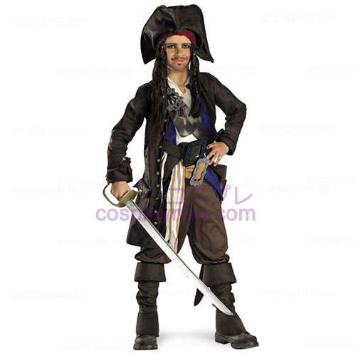 Piratas do Caribe - o Capitão Jack Sparrow Costume Criança Prestige