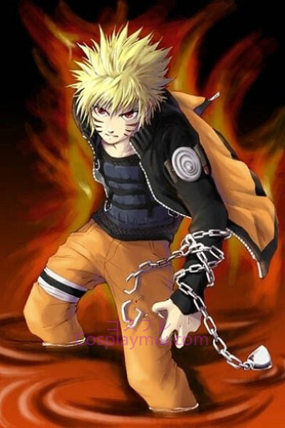 Naruto Uzumaki Naruto peruca curta Cosplay