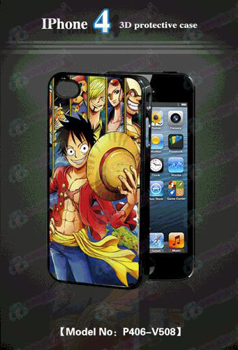 3D telemóvel da Apple shell de 4 One Piece Acessórios-2