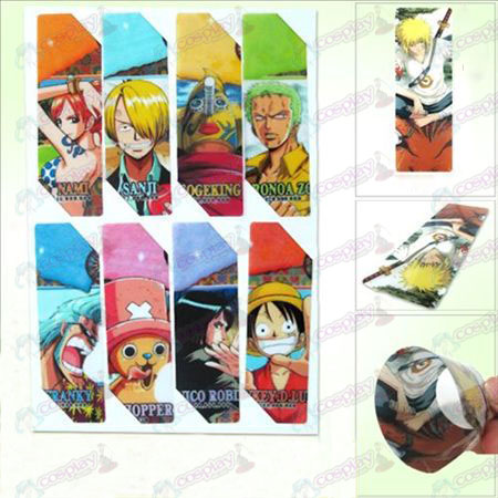 SQ011-One Piece acessórios grandes do anime Bookmarks (versão 5 do preço)