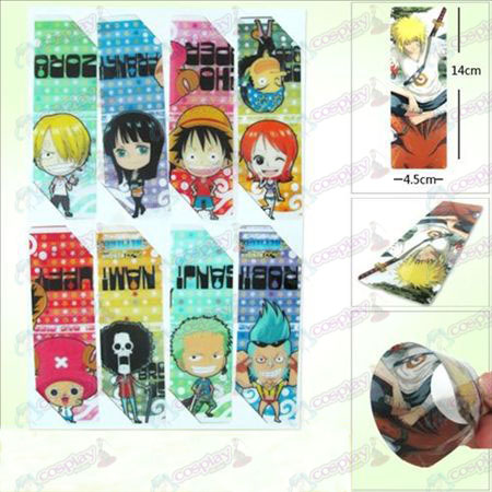 SQ009-One Piece acessórios grandes do anime Bookmarks (versão 5 do preço)