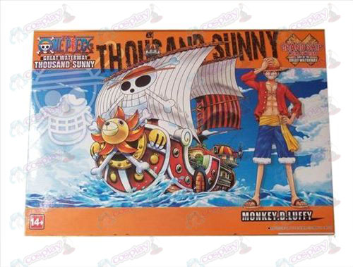 One Piece accessories1 navios reuniram modelo (Sun Boat)