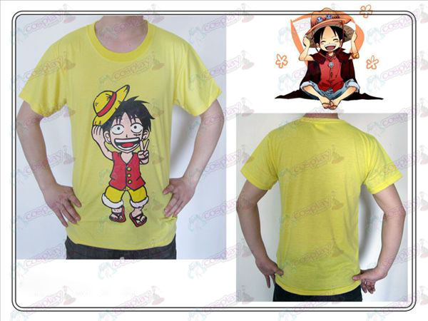 One Piece Acessórios T-shirt Luffy (amarelo)
