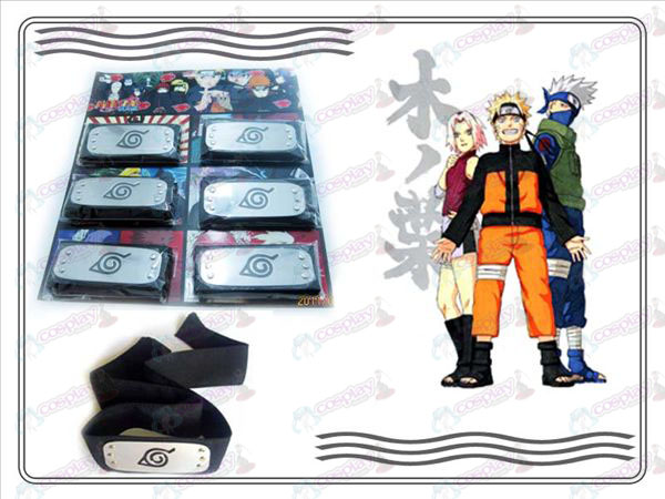 Naruto Konoha 6 Xiao Organização equipado preto cabeça