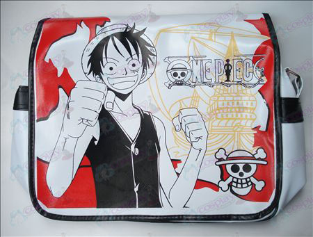 One Piece Luffy Acessórios de couro mochila
