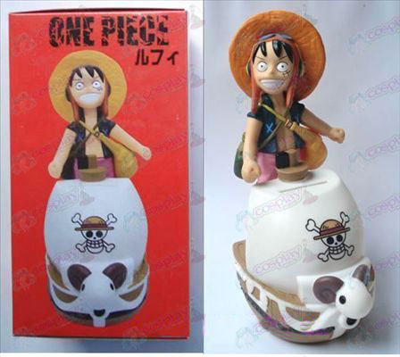 One Piece Luffy Acessórios pote de dinheiro boneca (18 centímetros)