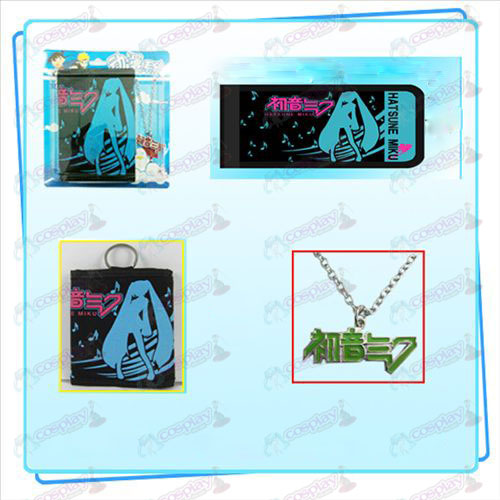 Hatsune Miku Acessórios colar dobra carteira de combinação (distribuição aleatória colar