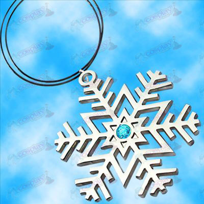 Hatsune snowflake símbolo colar (Blue Diamond)
