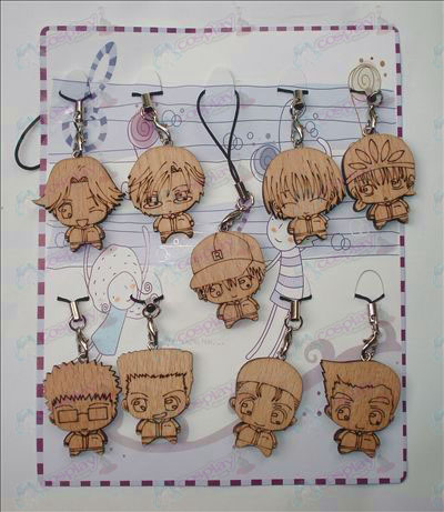 The Prince of Tennis Acessórios Wood Carving Strap (9 / set)