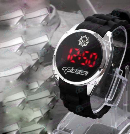 CrossFire logotipo headshot Acessórios LED relógio da tela de toque