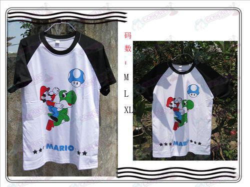 Super Mario Bros Acessórios Preto T-shirt
