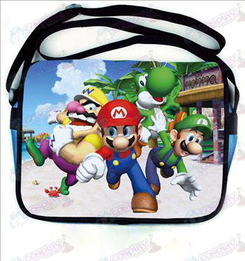 Super Mario Bros Acessórios coloridos couro satchel 542