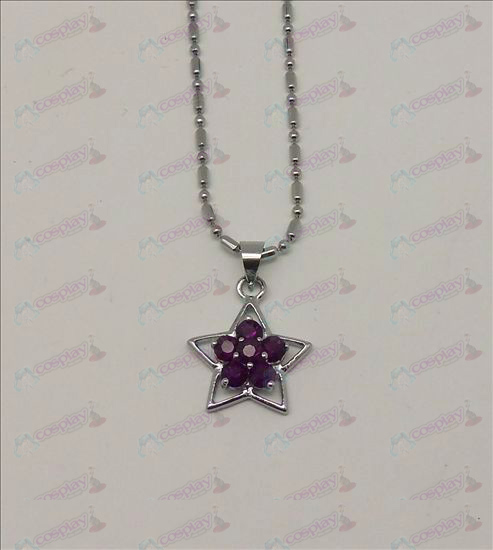 Blister Lucky Star Acessórios Diamond Necklace (roxo)