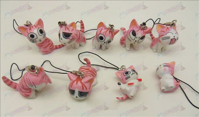 9 Doce Cat Toy Acessórios Strap Machine (rosa)