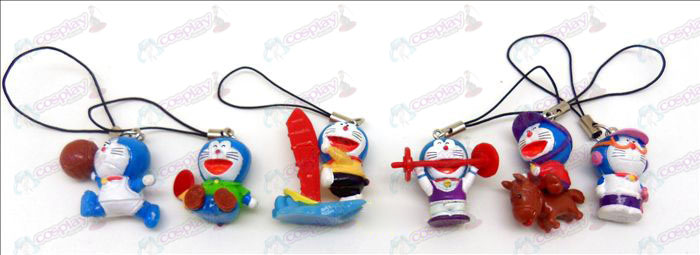 6 Doraemon boneca máquina de exercício corda