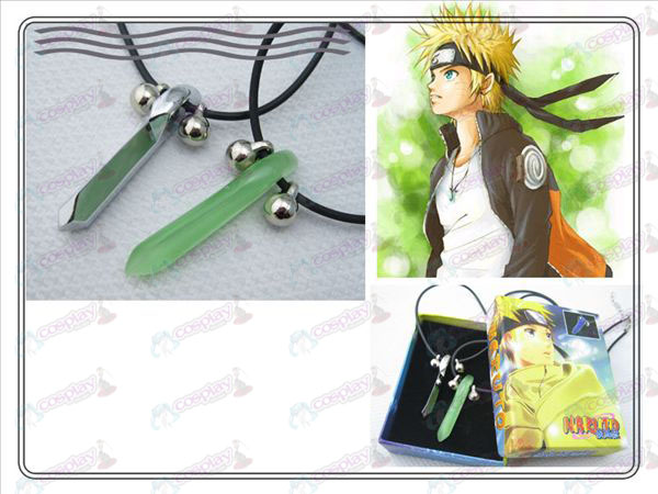 Naruto Naruto Yugen Necklace (verde + cor metálica)
