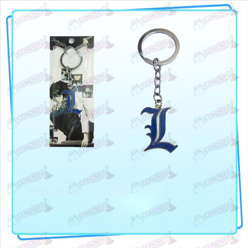 Death Note AccessoriesL bandeira porta-chaves (azul)