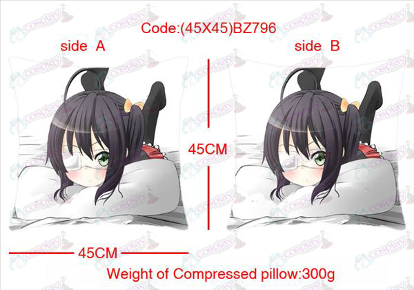 (45X45) BZ796-in doença nos dois lados também adoro travesseiro quadrado anime