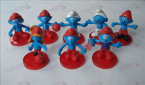 8 modelos The Smurfs Acessórios berço boneca