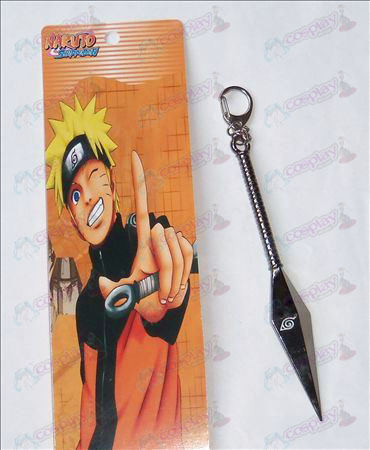 Naruto sofrer nenhuma fivela faca (preto 15 centímetros)