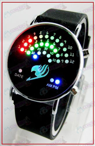 Coloridos coreano ventilador relógios LED - Fairy Tail Acessórios