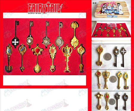 Fairy Tail conjunto de acessórios chave
