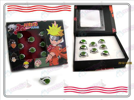 Naruto Xiao Organização box (três) palavras anel