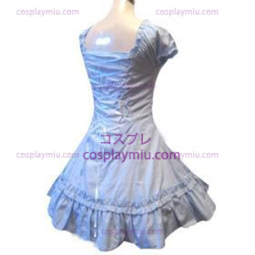Duplo hemlines vestido azul Cosplay Lolita