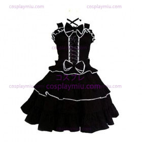 Tailor-made Preto Gothic Lolita Cosplay
