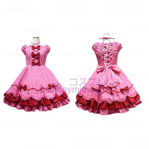Peach Bow Princess Dress Cosplay Lolita