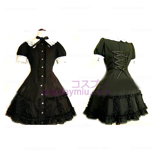 Black Lace espartilho vestido de Cosplay Lolita