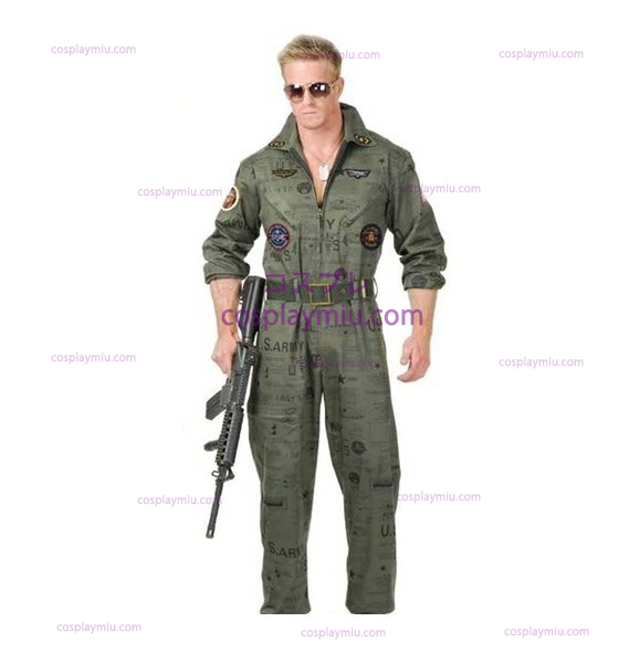 Top Gun da Força Aérea do Exército macacão de vôo Halloween Costume