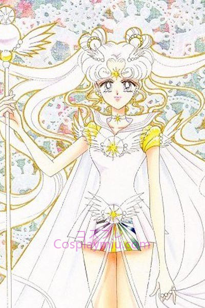 Sailor Moon Tsukino Usagi Sailor Moon Prata Peruca Cosplay